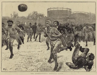 De internationale voetbalwedstrijd